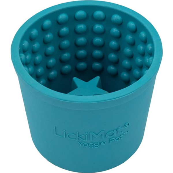 Innovative Pet Products Lickimat Yogie Mat Treat Dispenser Turquoise for Dogs For Cheap