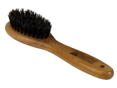 Bamboo Groom Large Dog Oval Bristle Brush with Natural Boar Bristles on Sale