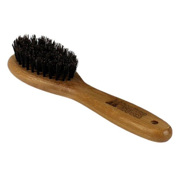 Bamboo Groom Large Dog Oval Bristle Brush with Natural Boar Bristles on Sale