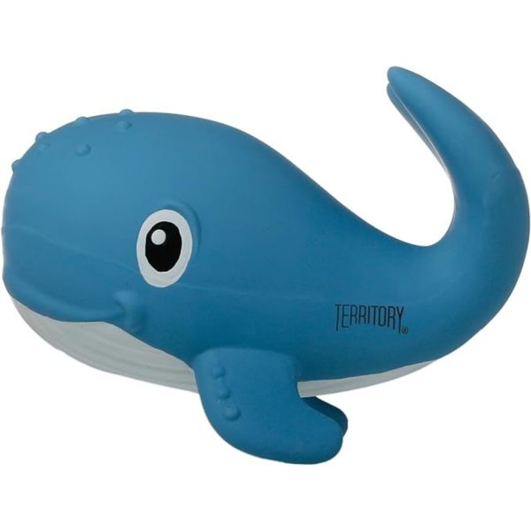 Territory Natural Rubber Whale Squeaker Dog Toy Supply