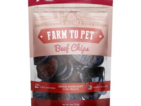 Farm To Pet Beef Chips Dog Treats Hot on Sale