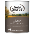 NutriSource Senior Chicken & Rice Formula Canned Dog Food 13-oz on Sale