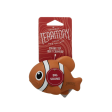 Territory Natural Rubber Clown Fish Squeaker Dog Toy Hot on Sale