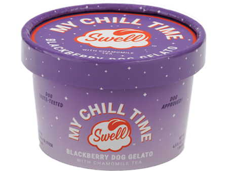 Swell Frozen Gelato My Chill Time Blackberry Dog Treat 4.5 oz Fashion