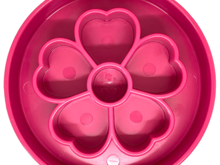 SodaPup Enriching Slow Feeder Flower Ebowl for Dogs Pink Online Hot Sale