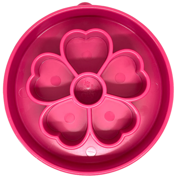 SodaPup Enriching Slow Feeder Flower Ebowl for Dogs Pink Online Hot Sale