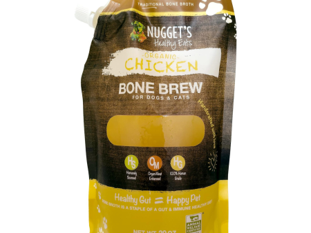 Nugget s Healthy Eats Frozen Bone Brew Broth Chicken Dogs & Cats 20 oz Hot on Sale