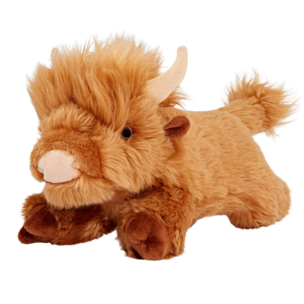 Fluff & Tuff Shaggy the Highland Cow 12  Plush Dog Toy Online Sale