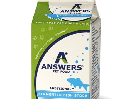 Answers Pet Food Fermented Fish Stock, 1 Pint Cheap