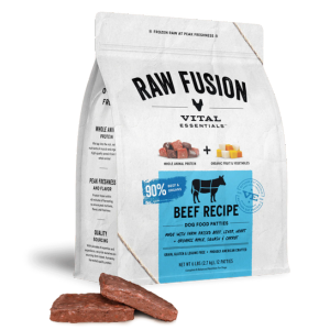 Vital Essentials Raw Frozen Fusion Beef Dinner Patties 6 lbs For Sale