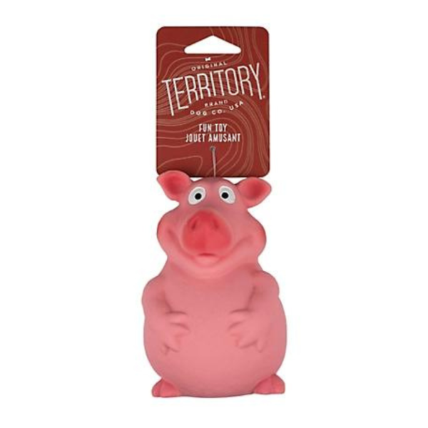 Territory Latex Pig Squeaker Dog Toy on Sale