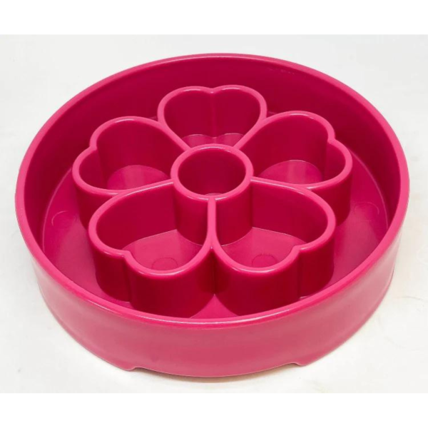 SodaPup Enriching Slow Feeder Flower Ebowl for Dogs Pink Online Hot Sale