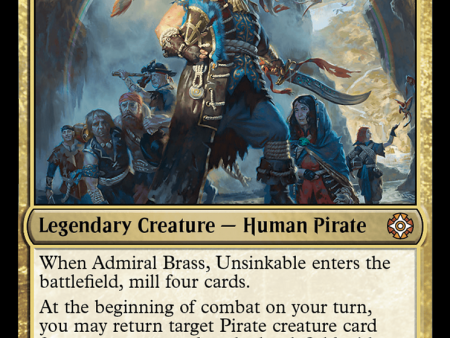 Admiral Brass, Unsinkable [The Lost Caverns of Ixalan Commander] Cheap