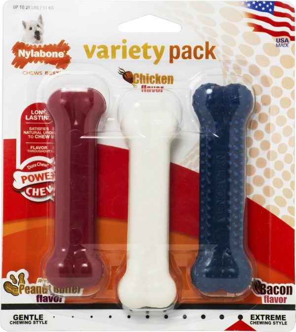 Nylabone Corp (bones) - Dura Chew Triple Pack Fashion